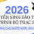 Thông báo tuyển sinh trình độ thạc sĩ đợt 1 năm 2026 đối với người nước ngoài